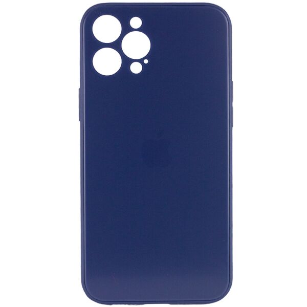 

TPU+Glass чехол GLOSSY Logo Full camera для Apple iPhone 12 Pro (6.1") Синий (4653906)