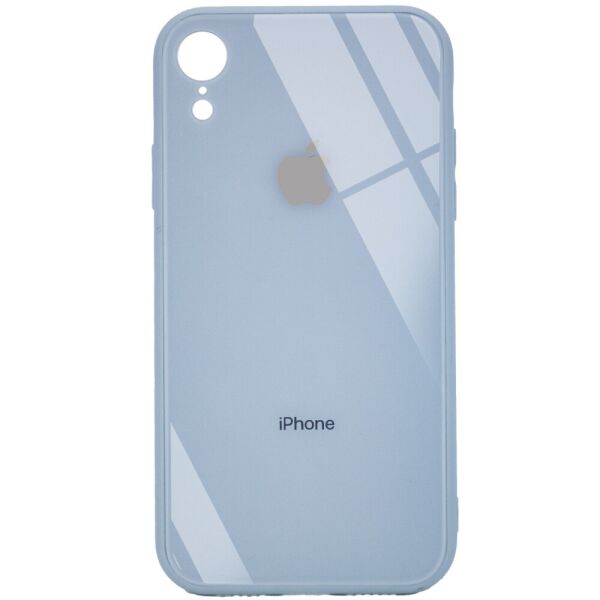 

TPU+Glass чехол GLOSSY Logo Full camera (opp) для Apple iPhone XR (6.1") Голубой (7009484)
