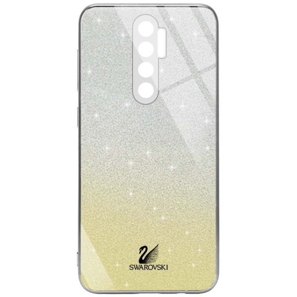 

TPU+Glass чехол Swarovski Full Camera для Xiaomi Redmi 9 Золотой