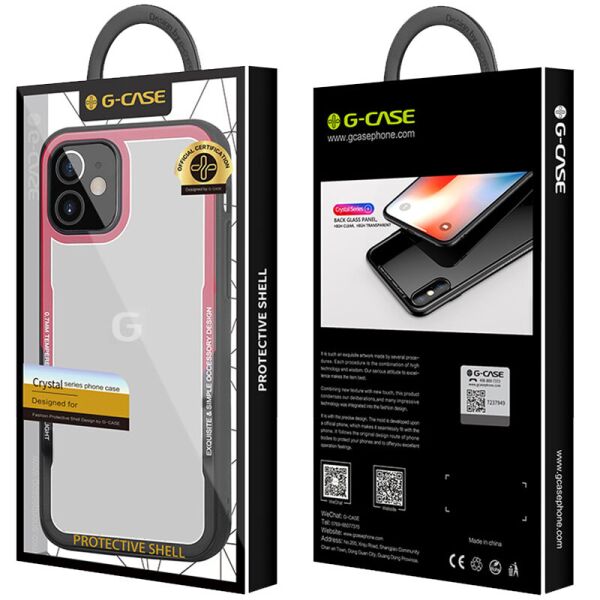 

TPU+PC чехол G-Case Shock Crystal для Apple iPhone 12 mini (5.4") Черный / Красный