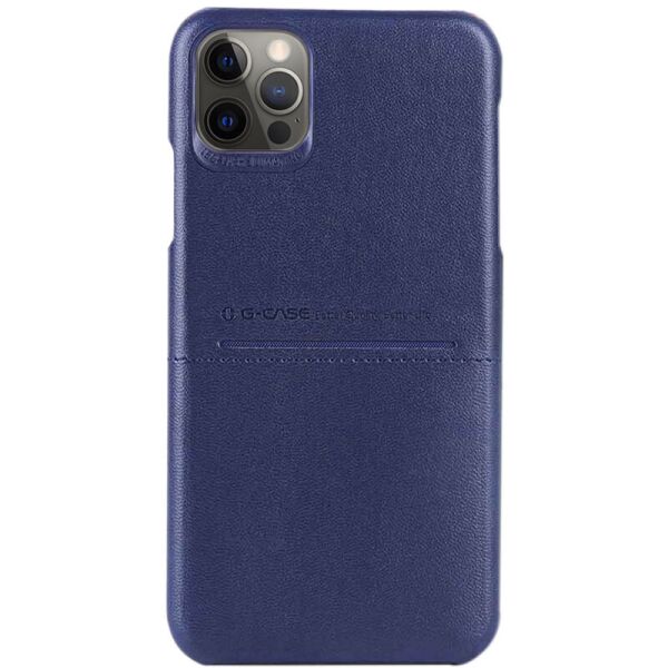 

Кожаная накладка G-Case Cardcool Series для Apple iPhone 12 Pro Max (6.7") Синий