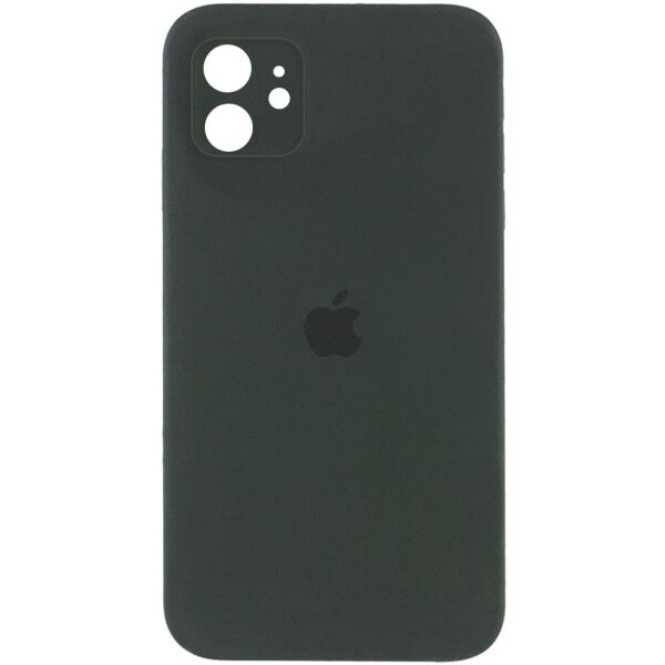 

Чехол Silicone Case Square Full Camera Protective (AA) для Apple iPhone 11 (6.1") Зеленый / Black Green
