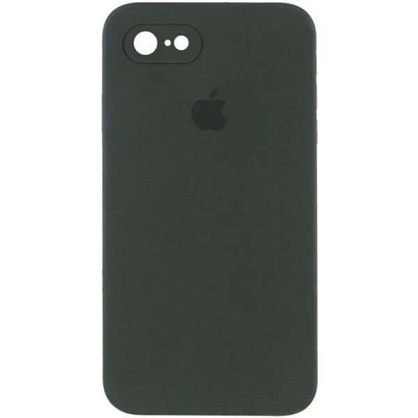 

Чехол Silicone Case Square Full Camera Protective (AA) для Apple iPhone 7 / 8 / SE (2020) (4.7") Зеленый / Black Green