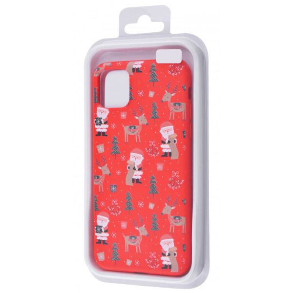 

TPU чехол WAVE Fancy для Apple iPhone 12 Pro / 12 (6.1") Santa Claus and Deer / Red