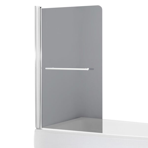 

Ширма стеклянная для ванной 150см x 80см EGER 599-02L grey 5мм профиль хром 82285