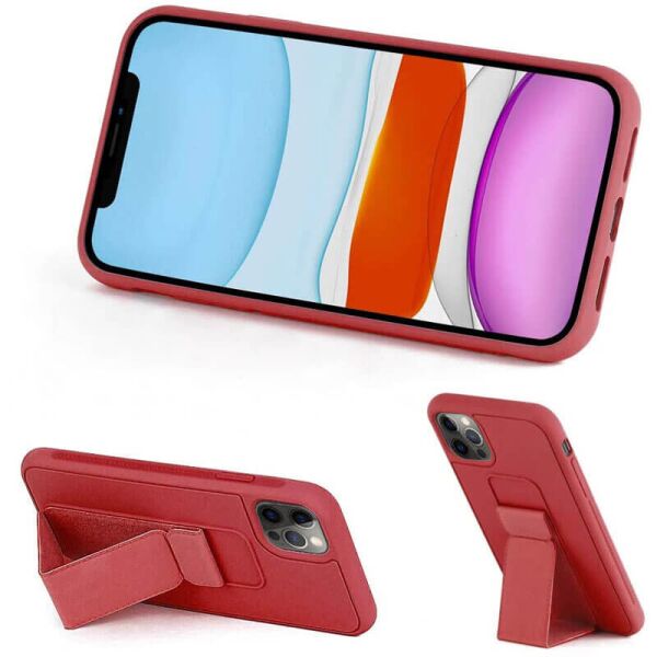 

Силиконовый чехол Hand holder для Apple iPhone 12 Pro Max (6.7") Red