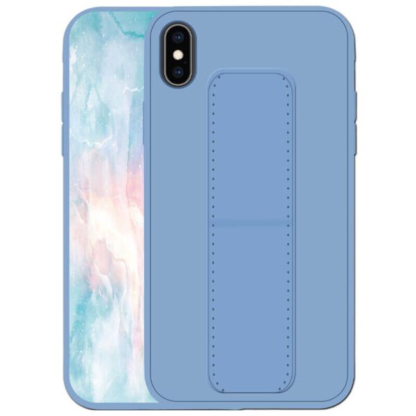 

Силиконовый чехол Hand holder для Apple iPhone X / XS (5.8") Light blue