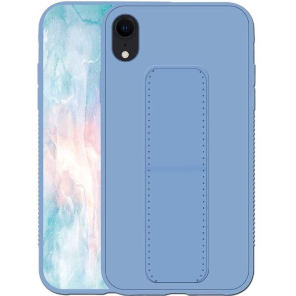 

Силиконовый чехол Hand holder для Apple iPhone XR (6.1") Light blue