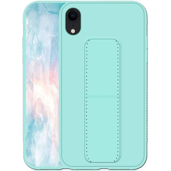 

Силиконовый чехол Hand holder для Apple iPhone XR (6.1") Mint green