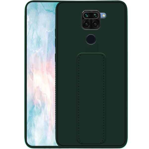 

Силиконовый чехол Hand holder для Xiaomi Redmi Note 9 / Redmi 10X Dark green