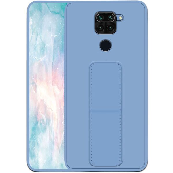 

Силиконовый чехол Hand holder для Xiaomi Redmi Note 9 / Redmi 10X Light blue