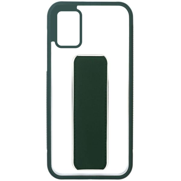 

Чехол TPU+PC Hand holder для Samsung Galaxy A51 Dark green