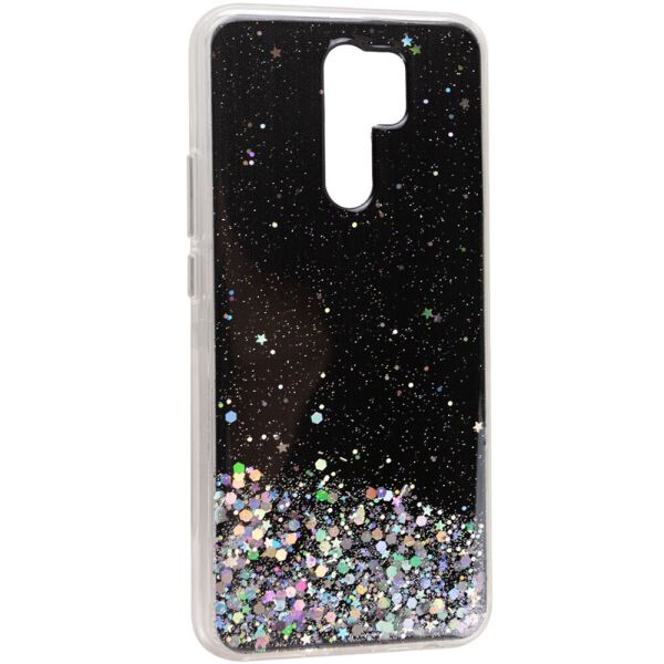 

TPU чехол Star Glitter для Xiaomi Redmi 9 Черный (8643640)