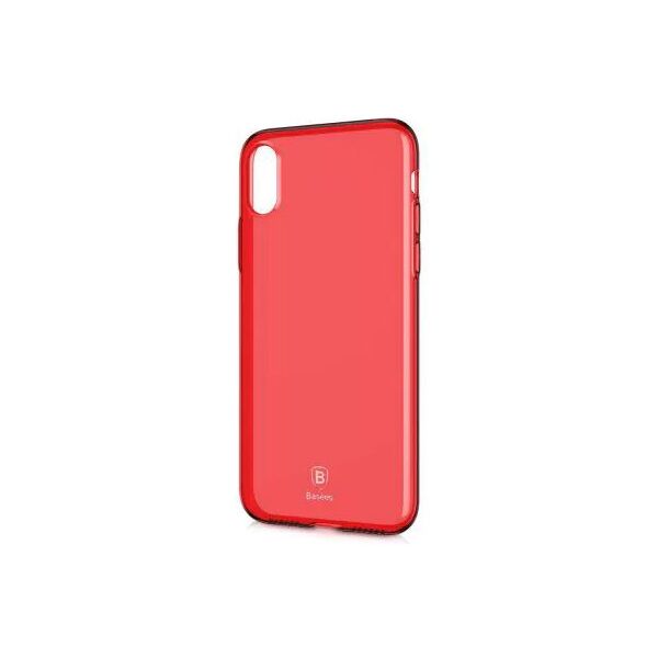 

TPU чехол Baseus Simple Ultrathin для Apple iPhone X (5.8") Красный / Transparent Red (9428451)