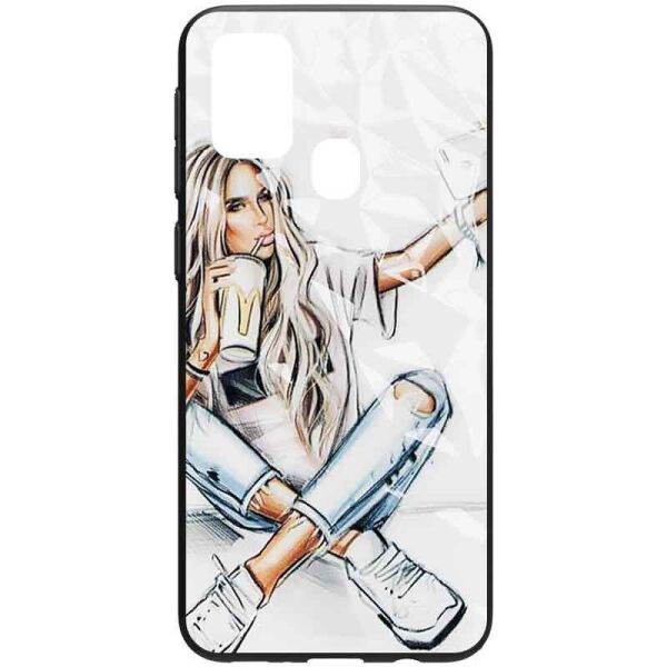 

TPU+PC чехол Prisma Ladies для Samsung Galaxy M31 Selfie (9530873)