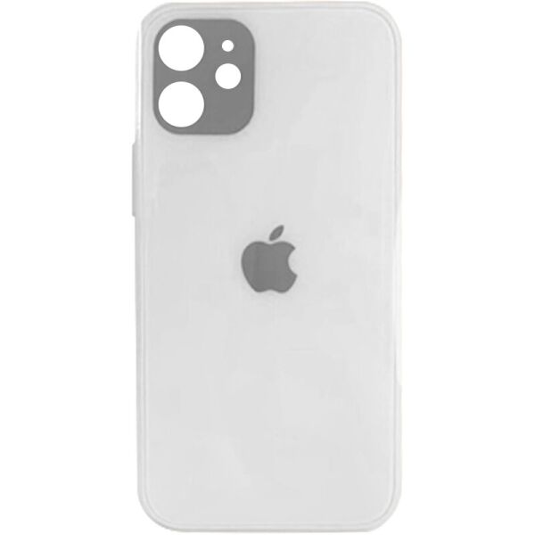 

TPU+Glass чехол GLOSSY Logo Full camera для Apple iPhone 12 mini (5.4") Белый
