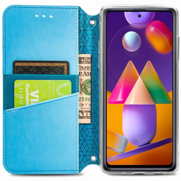 

Кожаный чехол книжка GETMAN Mandala (PU) для ZTE Blade A7 Fingerprint Синий