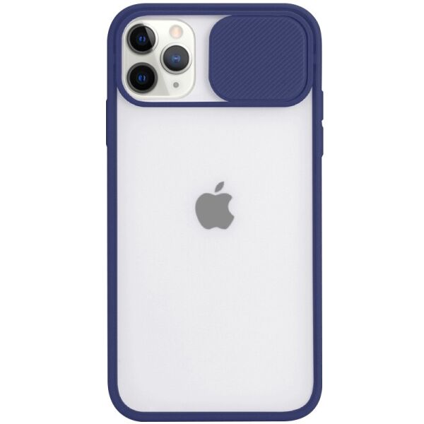 Акція на Чехол Camshield mate TPU со шторкой для камеры для Apple iPhone 12 Pro / 12 (6.1") Синий від Allo UA
