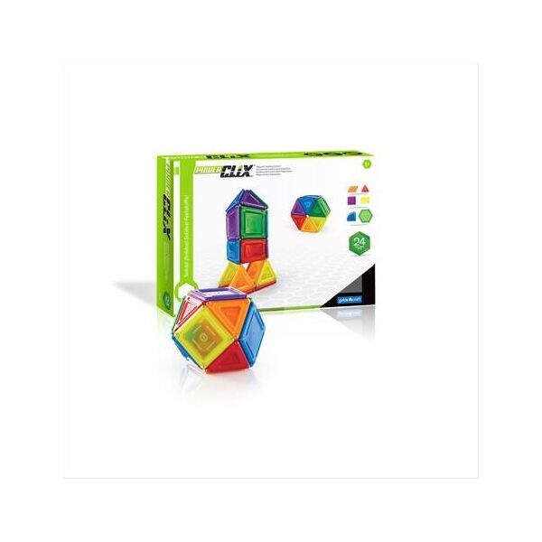 

Магнитный конструктор Guidecraft PowerClix Solids 24 детали (G9420)