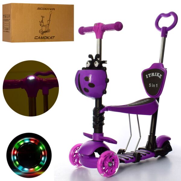 

Самокат 5 в 1 iTrike JR 3-026-L-V Violet (JR 3-026-L)