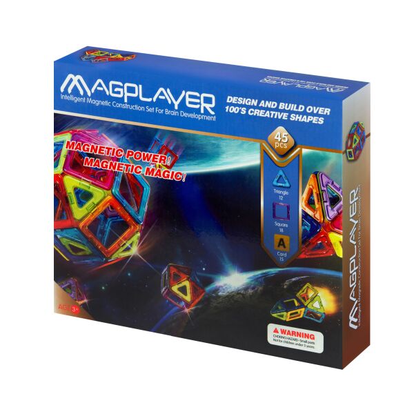

Конструктор магнитный Magplayer 45 элементов (MPA-45)
