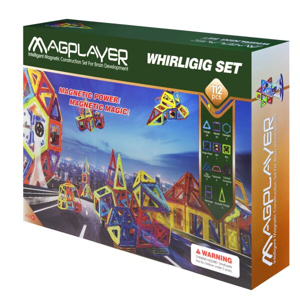 

Конструктор магнитный Magplayer 112 элементов (MPB-112)