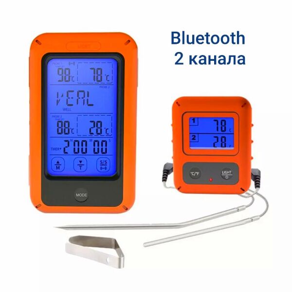 

Термометр с выносным щупом TS-TP20 Bluetooth 2-канальный