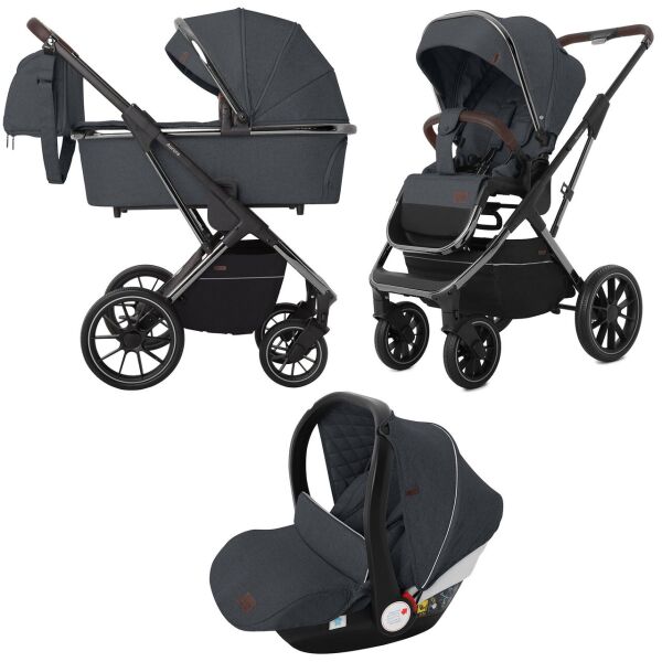 

Коляска универсальная CARRELLO Aurora CRL-6502/1 (3in1) Iron Grey +дождевик