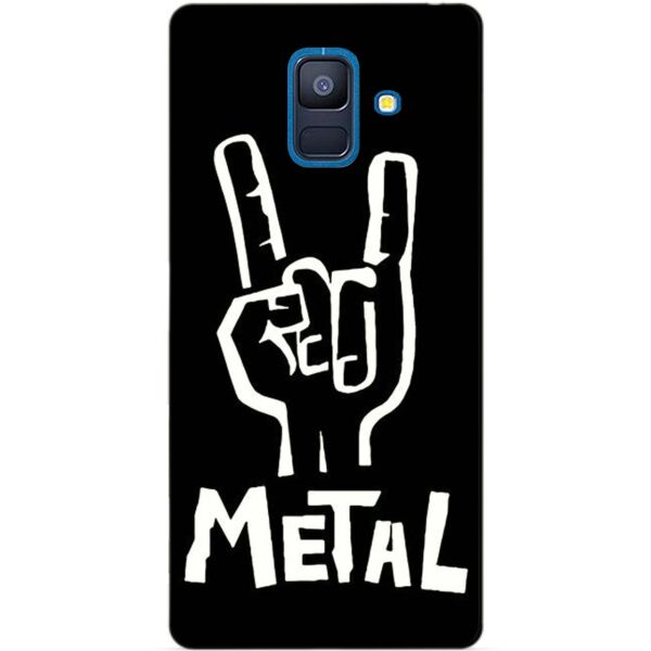

Бампер силиконовый Candy для Samsung A6 2018 с рисунком Metal