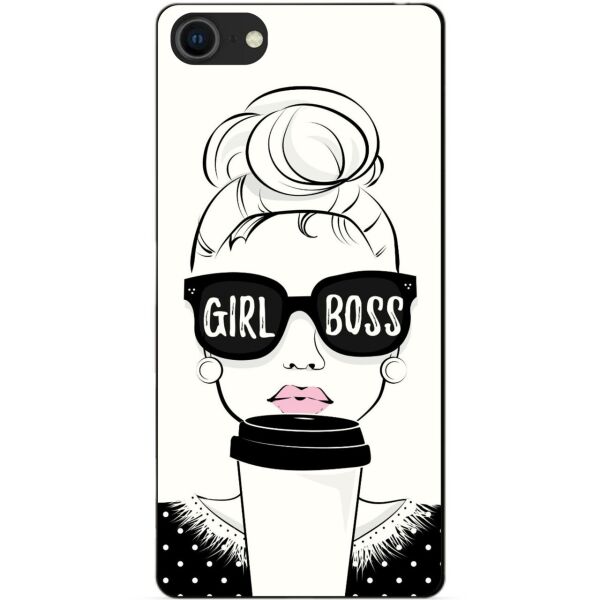 

Силиконовый бампер чехол Candy для Iphone SE 2020 с рисунком Girl Boss