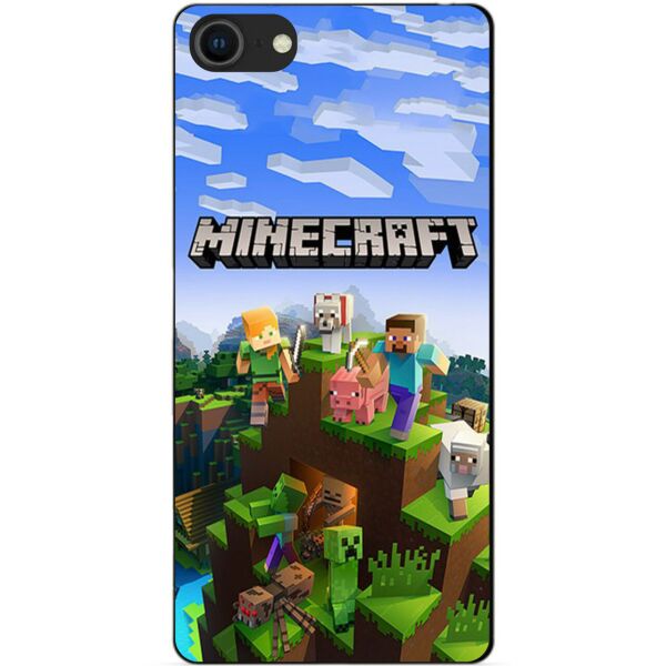 

Силиконовый бампер чехол Candy для Iphone SE 2020 с рисунком Minecraft