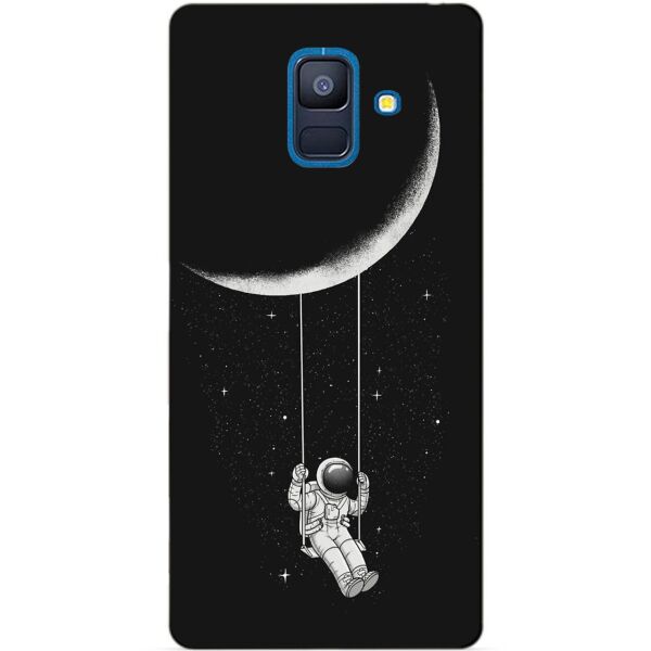 

Бампер силиконовый Candy для Samsung A6 2018 с рисунком Лунные качели