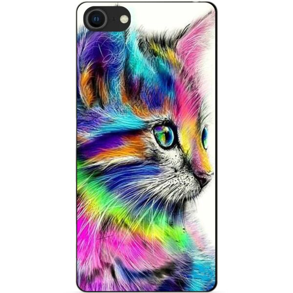 

Силиконовый бампер чехол Candy для Iphone SE 2020 с рисунком Акварельный Кот