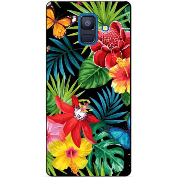 

Бампер силиконовый Candy для Samsung A6 2018 с рисунком Райские цветы