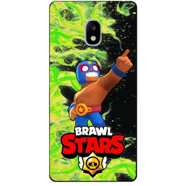 

Силиконовый бампер чехол Candy для Samsung J5 2017 Galaxy J530 с Героем Brawl Stars Эль Примо