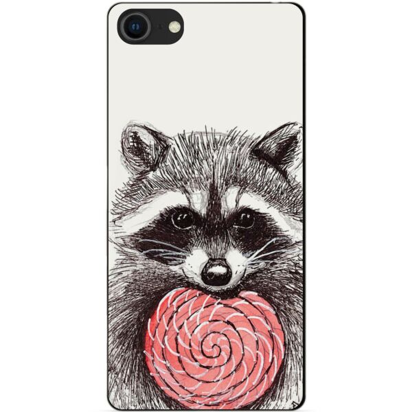 

Силиконовый бампер чехол Candy для Iphone SE 2020 с рисунком Енот