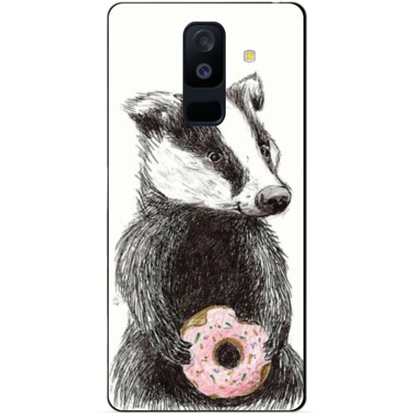 

Бампер силиконовый Candy для Samsung A6 Plus с рисунком Барсук