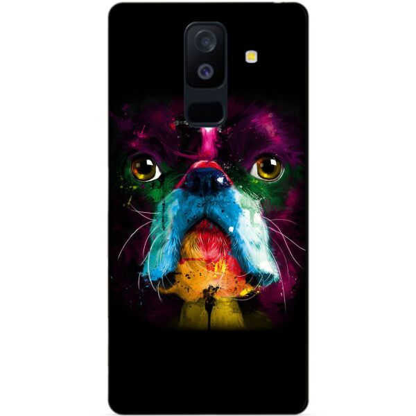 

Бампер силиконовый Candy для Samsung A6 Plus с рисунком Бульдог