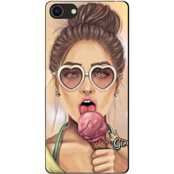 

Силиконовый бампер чехол Candy для Iphone SE 2020 с рисунком Мороженое