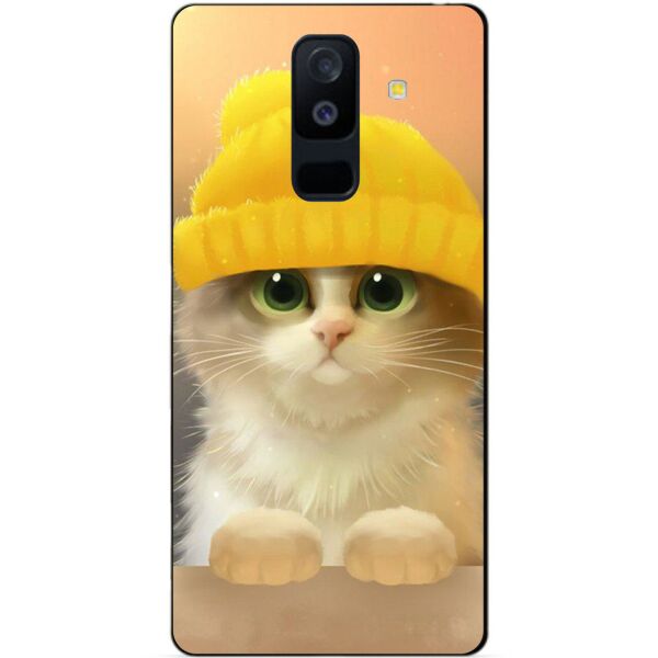 

Бампер силиконовый Candy для Samsung A6 Plus с рисунком Котик в шапке