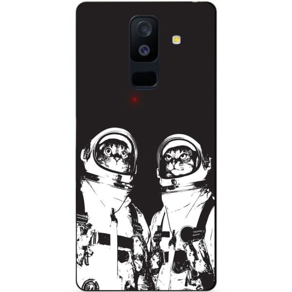 

Бампер силиконовый Candy для Samsung A6 Plus с рисунком Коты космонавты