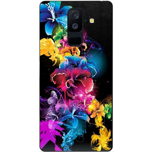 

Бампер силиконовый Candy для Samsung A6 Plus с рисунком Неоновые Лилии