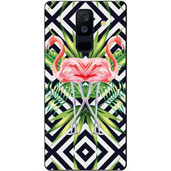 

Бампер силиконовый Candy для Samsung A6 Plus с рисунком Пара фламинго