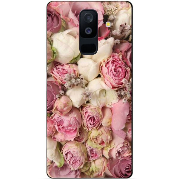 

Бампер силиконовый Candy для Samsung A6 Plus с рисунком Розовые пионы