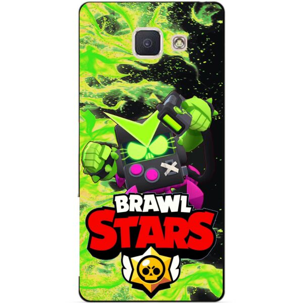 

Силиконовый бампер чехол Candy для Samsung J5 Prime с Героем Brawl Stars Вирус Бит