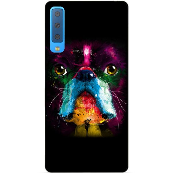 

Бампер силиконовый Candy для Samsung A7 2018 Galaxy A750 с рисунком Бульдог