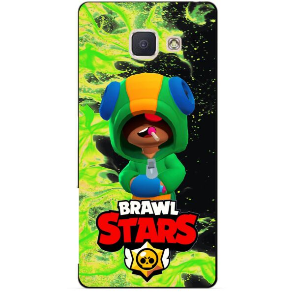 

Силиконовый бампер чехол Candy для Samsung J5 Prime с Героем Brawl Stars Леон