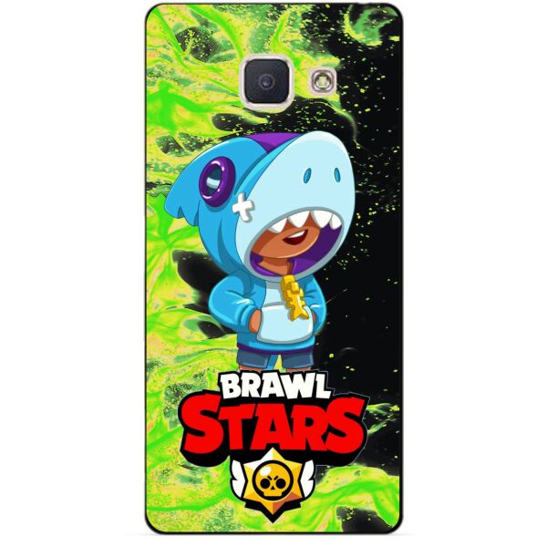 

Силиконовый бампер чехол Candy для Samsung J5 Prime с Героем Brawl Stars Леон акула