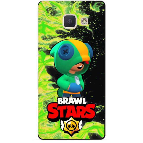 

Силиконовый бампер чехол Candy для Samsung J5 Prime с Героем Brawl Stars Леон Бравл
