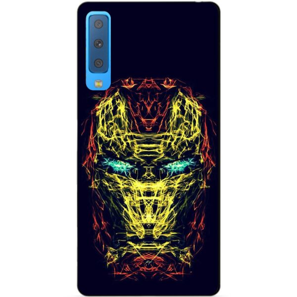 

Бампер силиконовый Candy для Samsung A7 2018 Galaxy A750 с рисунком Железный человек